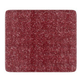 Sparkly Red & Silver Glitter Snijplank (Voorkant)