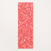 Sparkly rood en wit glitterpatroon yogamat (Voorkant)