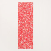Sparkly rood en wit glitterpatroon yogamat (Achterkant)