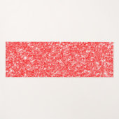 Sparkly rood en wit glitterpatroon yogamat (Voorkant (horizontaal))