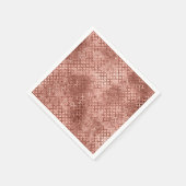 Sparkly Roos Gold Circles Roze Luxe Sparkle Servet (Hoek)