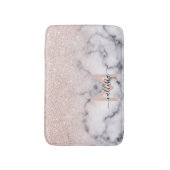 Sparkly Roos Gold Glitter Marble Ombre Badmat (Voorkant Verticaal)
