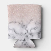 Sparkly Roos Gold Glitter Marble Ombre Blikjeskoeler (Achterkant)