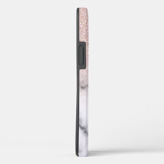 Sparkly Roos Gold Glitter Marble Ombre Case-Mate iPhone Case (Achterkant / Rechts)