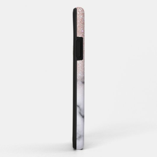 Sparkly Roos Gold Glitter Marble Ombre Case-Mate iPhone Case (Achterkant/rechts)