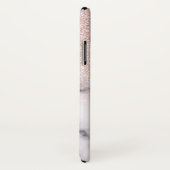 Sparkly Roos Gold Glitter Marble Ombre Case-Mate iPhone Case (Achterkant / rechts)