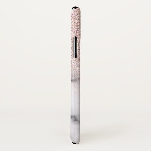 Sparkly Roos Gold Glitter Marble Ombre Case-Mate iPhone Case (Achterkant / rechts)