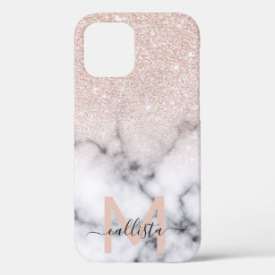 Sparkly Roos Gold Glitter Marble Ombre Case-Mate iPhone Case