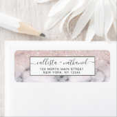 Sparkly Roos Gold Glitter Marble Ombre Etiket (Insitu)