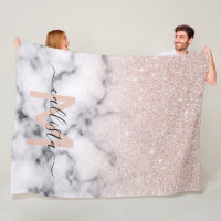 Sparkly Roos Gold Glitter Marble Ombre