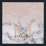 Sparkly Roos Gold Glitter Marble Ombre Imitatie Canvas Print<br><div class="desc">Dit elegante en girale patroon is perfect voor de moderne vrouw. Het is voorzien van faux-bedrukte dunne roos goudglitter boven op een zwart en van een marmer patroon in de stijl van een ombre gradiënt. Het is trendy, cool, chic, luxe en stijlvol. ***BELANGRIJKE NOTA VAN HET ONTWERP: Voor om het...</div>