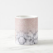 Sparkly Roos Gold Glitter Marble Ombre Koffiemok (Center)
