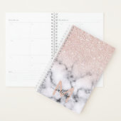 Sparkly Roos Gold Glitter Marble Ombre Planner (Display)