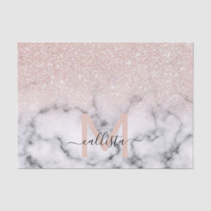 Sparkly Roos Gold Glitter Marble Ombre Tissuepapier