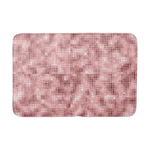 Sparkly Roos Gold Pink Luxury Badmat