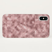 Sparkly Roos Gold Pink Luxury Sparkle Case-Mate iPhone Case (Achterkant (horizontaal))