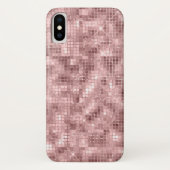 Sparkly Roos Gold Pink Luxury Sparkle Case-Mate iPhone Case (Achterkant)