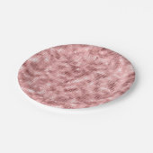 Sparkly Roos Gold Pink Luxury Sparkle Girly Papieren Bordje (Gekanteld)