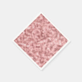 Sparkly Roos Gold Pink Luxury Sparkle Girly Servet (Hoek)
