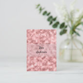 Sparkly Roos Gold Pink Luxury Visitekaartje (Staand voorkant)