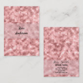 Sparkly Roos Gold Pink Luxury Visitekaartje (Voorkant / Achterkant)
