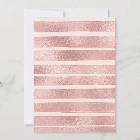 Sparkly Roos Gouden Eenhoorn / Girly Magische Verj Kaart (Achterkant)