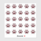 Sparkly Roos Gouden Glitter Paw Prints Sticker Set (Vel)
