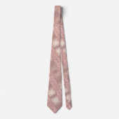 Sparkly Rose Gold Blush Glitter Neck Tie Stropdas (Voorkant)