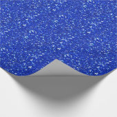 Sparkly Royal Blue Faux Glitter Kijk Cadeaupapier (Hoek)