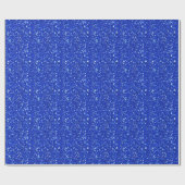 Sparkly Royal Blue Faux Glitter Kijk Cadeaupapier (Vlak)