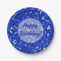 Sparkly Royal Blue Glitter ziet er gelukkig uit