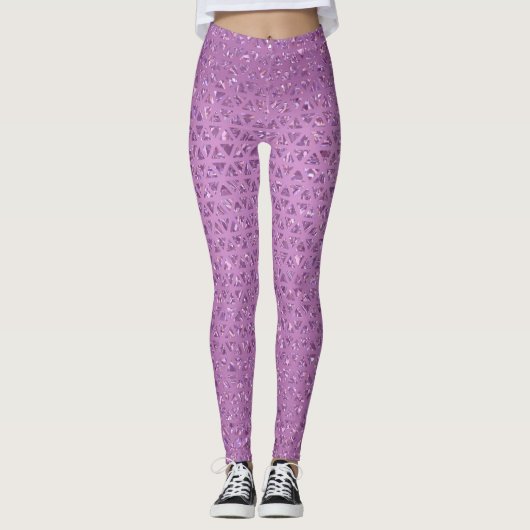 Sparkly Roze Leggings (Voorkant)