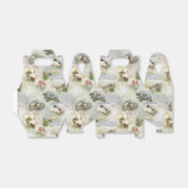 Sparkly Rustic Kerstwinter Scenes Collage Bedankdoosjes (Uitgevouwen)