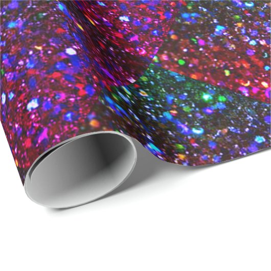 Sparkly schittert Patroon - Kerstmis Cadeaupapier (Rol Hoek)