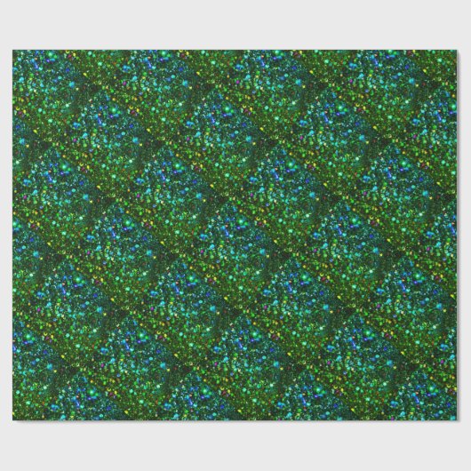 Sparkly schittert Patroon - Kerstmis Cadeaupapier (Vlak)