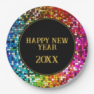Sparkly Sequins Custom Party Papieren Bordje
