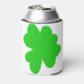 Sparkly shamrock geluksklaver St. Patrick's Day Blikjeskoeler (Blikje Achterkant)