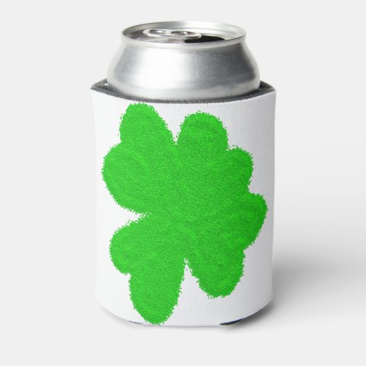 Sparkly shamrock geluksklaver St. Patrick's Day Blikjeskoeler (Blikje Achterkant)