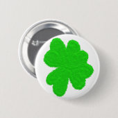 Sparkly shamrock geluksklaver St. Patrick's Day Ronde Button 5,7 Cm (Voorkant /achterkant)