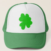 Sparkly shamrock geluksklaver St. Patrick's Day Trucker Pet (Voorkant)