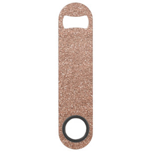 Sparkly Shiny Glitter Roos Gold Speed Flessenopener