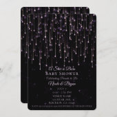 Sparkly Shooting Stars Een ster is geboren Baby sh Kaart (Voorkant / Achterkant)