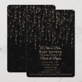 Sparkly Shooting Stars Een ster is geboren Baby sh Kaart (Voorkant / Achterkant)