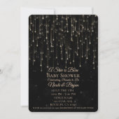 Sparkly Shooting Stars Een ster is geboren Baby sh Kaart (Voorkant)