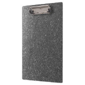 Sparkly Silver Black Glitter Docers Classroom Klembord (Links)