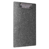 Sparkly Silver Black Glitter Docers Classroom Klembord (Rechts)