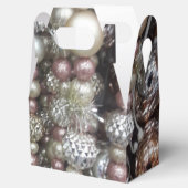 Sparkly Silver en Roze strengen kralen Bedankdoosjes (Geopend)