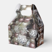 Sparkly Silver en Roze strengen kralen Bedankdoosjes (Voorkant Zijde)