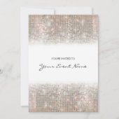 Sparkly Silver Faux Sequins Festive Party Kaart (Voorkant)