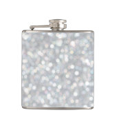 Sparkly Silver Flask Heupfles (Voorkant)